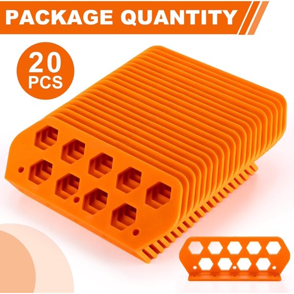 YNTVV-20 Pcs Cable Chase Wire Bracket Cable Support Wire Bracket Holder Electrical Tools for Electrical Cord Organized Management, 1" with 9-Hole Design