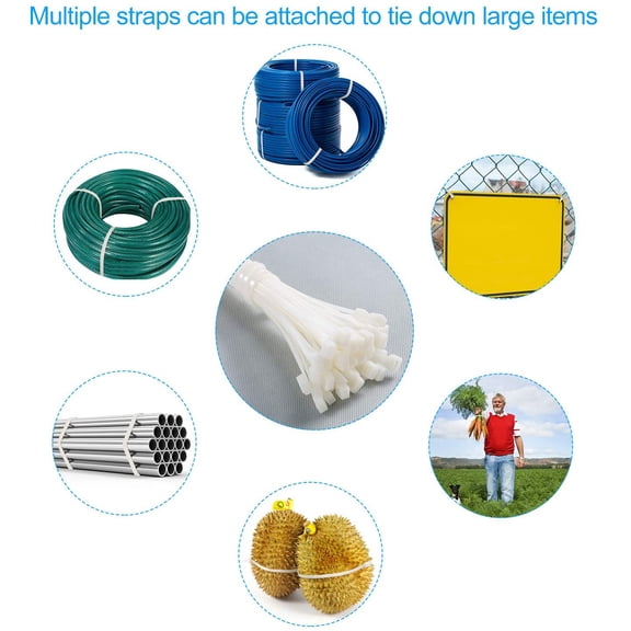 YNTVV-200PCS Cable Zip Ties Heavy Duty 18 Inch Strong Large Cable Wire Ties - Industrial Durable Strong Wire ties for binding fences, Awnings Tying branches Bundling of crops Fixed water pipes