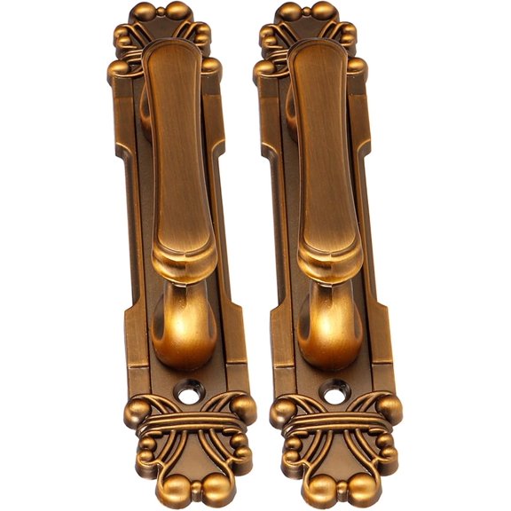 YNTVV-2Pcs/Set Door Handle Zinc Alloy European Antique Door Pull Handle Accessory