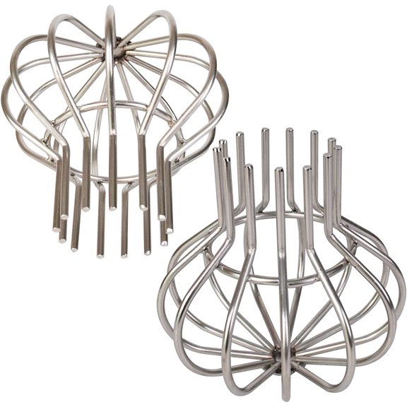 YNTVV-304 Stainless Steel Drain Outdoor Roof Anti-Blocking Line Cap Drain Cover Gutter Protector Cleaner Gutter Cleaning Tool,3 inch