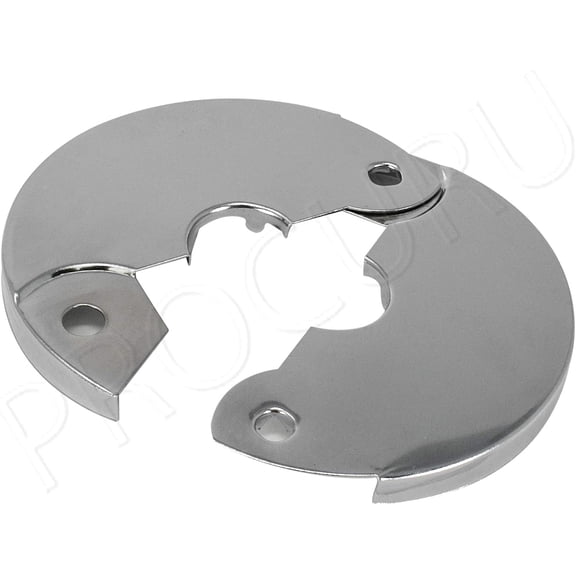 YNTVV-4-Pack 3/4-Inch CTS (7/8" OD) E3757 Hinged Split Escutcheons, Chrome Pipe Cover Plates with Screws, for 3/4" Copper, PEX Pipe