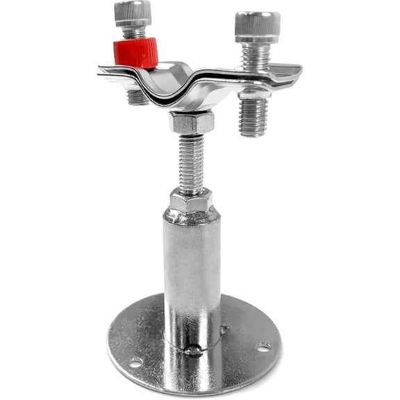 YNTVV-Adjustable Stainless Steel Pipe Support Bracket Kit - Compatible with 1" Pipes - Wall and Ceiling Mounting Options - includes 4 Support Brackets, Screws, and Anchors