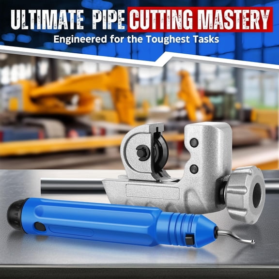 YNTVV-Copper Pipe Cutter Tool 3/16" to 1-1/8" (4-28mm) - Mini Tube Cutter with Deburring Tool for Copper, Brass, Aluminum, Stainless Steel - Mini Copper Cutter for Tight Spaces & Close Quarters