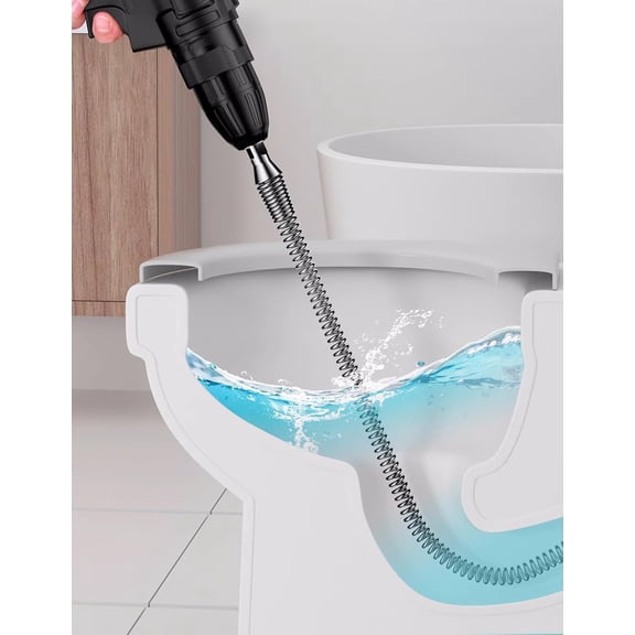 YNTVV-Drain Auger Cable Heavy-Duty Clog Remover with Drill Connector 13.12Ft Flexible Plumbing Snake Drain Cleaner for for Kitchen, Bathroom, Toilet, Shower Sink & Pipe