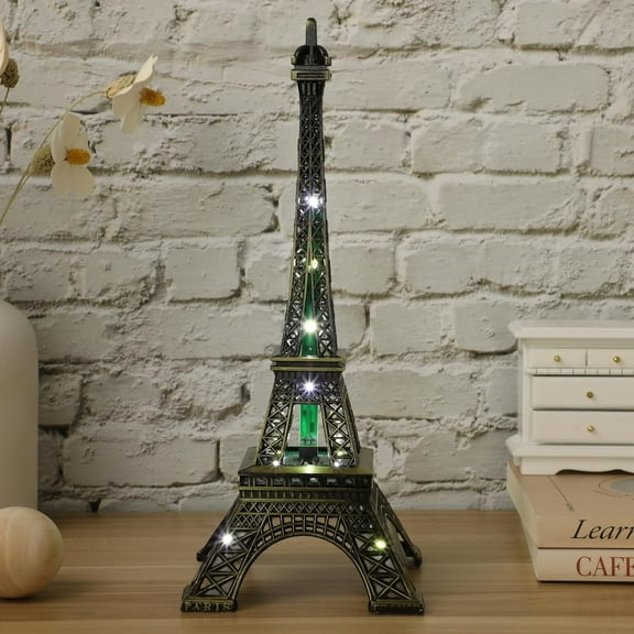 YNTVV-LED Eiffel Tower Lamp, 10inch Romance Eiffel Tower, LED Light Up Eiffel Tower Nightlight Powered by 3 AA Batteries, Not Included