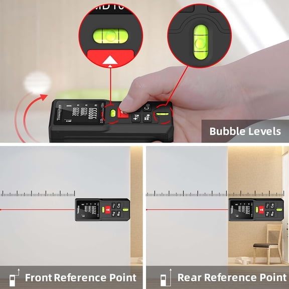 YNTVV-Laser Measure, 262ft/80m Digital Tape Measure for Room Layout, DIY, Construction and Indoor Projects