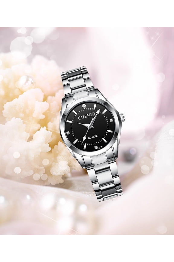 -Luxury Women's Watch Quartz Stainless Steel Casual Business Waterproof Luminous Dress Silver Bracelet Wrist Watches Reloj para Mujer