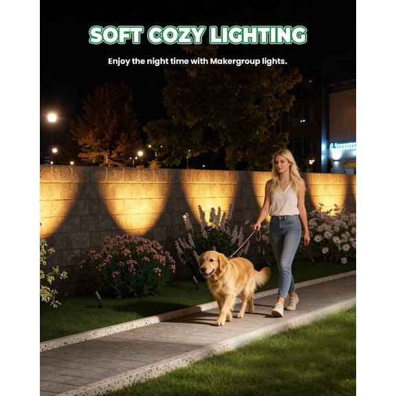 YNTVV-MR16 LED Bulb, Outdoor Landscape MR16 Light Bulbs, 3W Gu5.3 Bi-pin Base 12V Low Voltage LED Spotlights Warm White 2700K-3000K for Landscape Lighting Garden Yard Lights 6-Pack