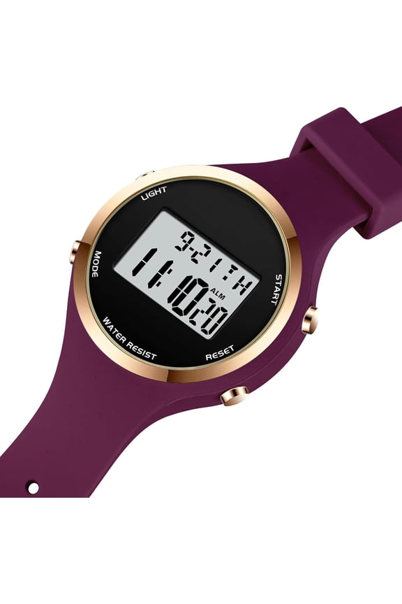 -Outdoor Sport Watches Alarm Clock 5Bar Waterproof LED Digital Watch