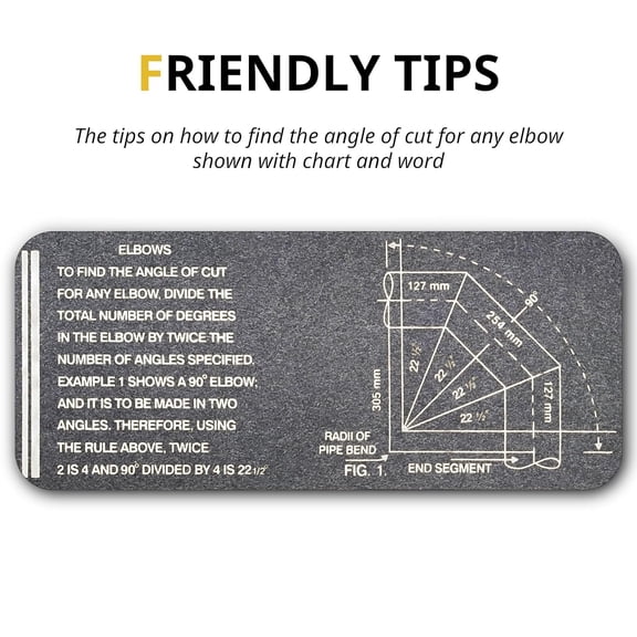 YNTVV-Pipe Measure Tool Wrap Around Tape, Flex Angle Measuring and Marking Gauge for 3" to 10" Diameter