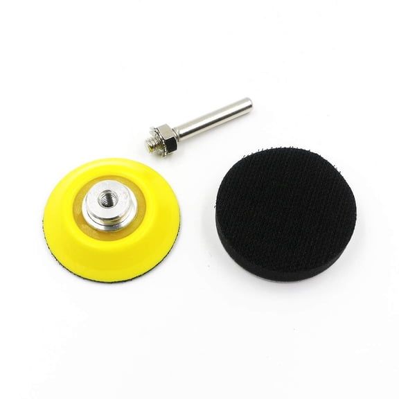 YNTVV-Sanding Discs Pad Kit-2 Inch(50mm) Hook and Loop Sanding Pad for Sanding Discs with 1/4 inch Shank Drill Attachment and Soft Foam Buffering Pad,6 Packs