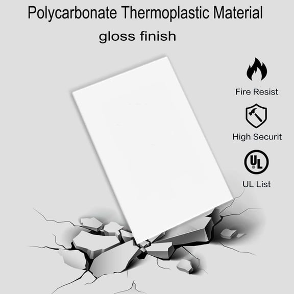 YNTVV-Screwless Blank Wall Plates 1-Gang Blank Switch Outlet Electrical Cover Plate Unbreakable Thermoplastic Faceplate for Decorative Receptacle Outlet Switch, White (10 Pack)