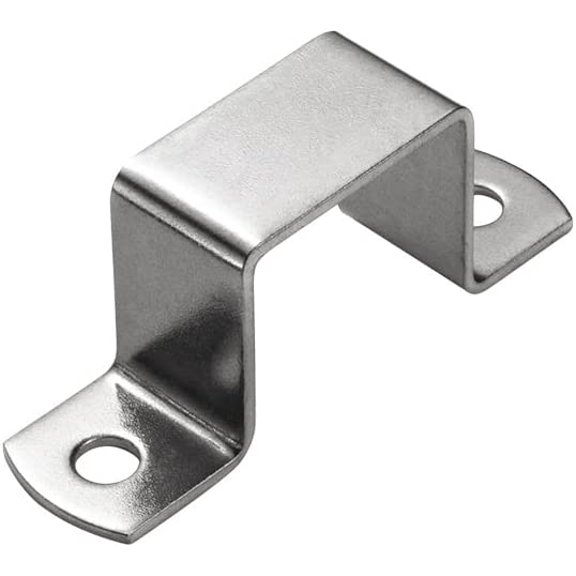 YNTVV-Square Pipe Clamp 10 Pcs Square Oblong Pipe Clamp,Stainless Steel Square Tube Buckle,U-Shaped Pipe Clamp,Horseback Pipe Saddle Clamp Buckle (30 * 30mm)