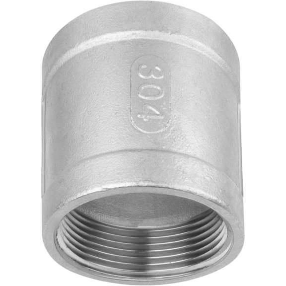 YNTVV-Stainless Steel 304 Cast Pipe Fitting, Coupling, 1-1/2" NPT Female x 1-1/2" NPT Female