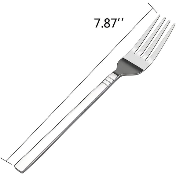 YNTVV-Stainless Steel Dinner Fork, 12-Piece, 7.87-INCH