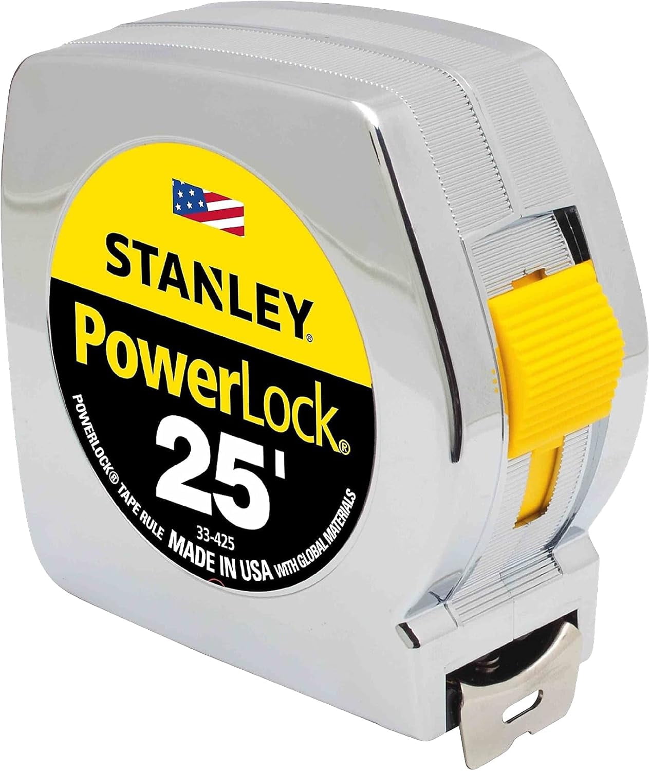 Yellow Rull YNTVV-Stanley 33425 Powerlock II Power Return Rule, 1-Inch x 25ft ...