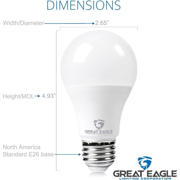 YNTVV-Super Bright LED Light Bulb 150W-200W Equivalent Dimmable 4000K Cool White UL Listed (2 Pack)