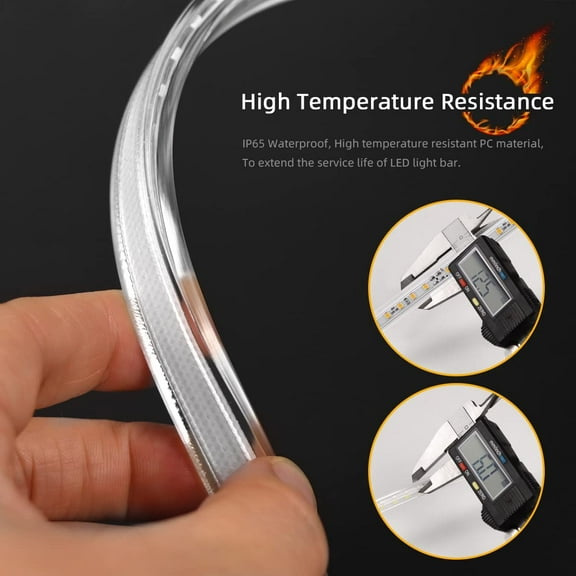 YNTVV-Super Bright Outdoor LED Strip Lights, AC 110V 3500K Flexible LED Rope Lights Waterproof 600 LEDs 16.4ft LED Light Strip for Garden Patio Cabinet Bedroom Indoor Outdoor Decoration (16.4FT,Warm