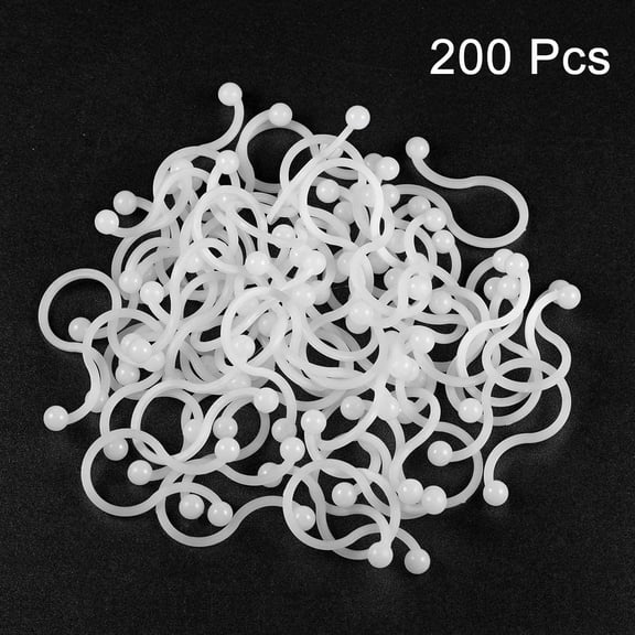 YNTVV-Twist Lock Cable Wire Ties Nylon U Shape Save Place 14.2mm Dia White 200pcs