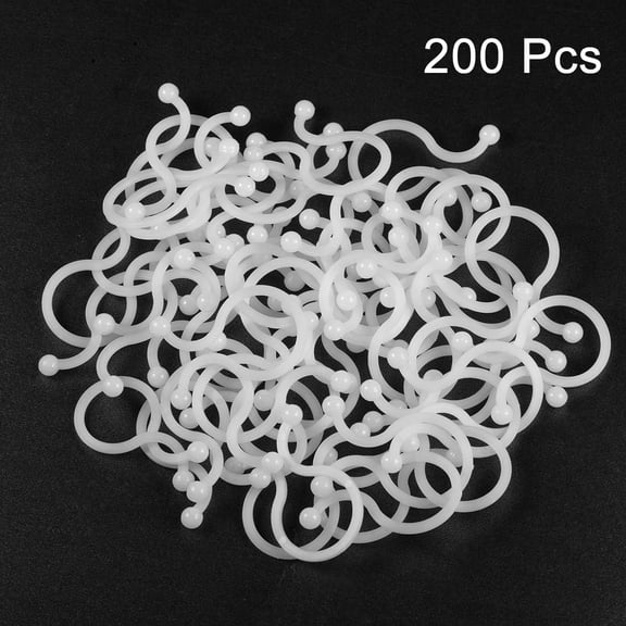 YNTVV-Twist Lock Cable Wire Ties Nylon U Shape Save Place 18mm Dia White 200pcs