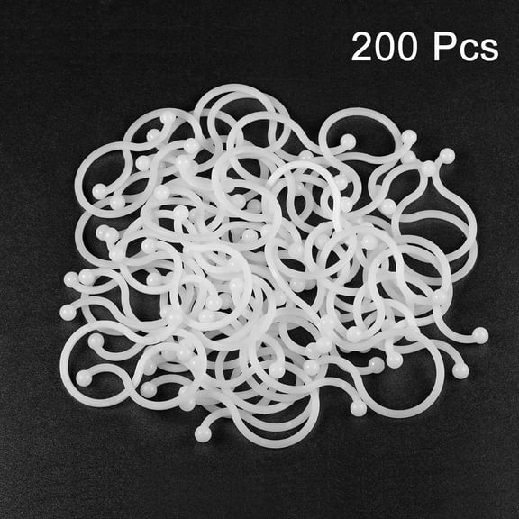 YNTVV-Twist Lock Cable Wire Ties Nylon U Shape Save Place 22mm Dia White 200pcs