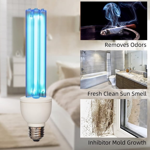 YNTVV-UVC Light Bulb, UV Light Bulb 25 Watt, UV-C Lamp 254nm Ozone Free, 1 Count