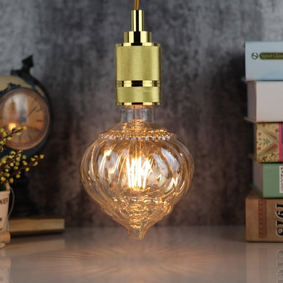 YNTVV-Vintage Led Bulb Big Lantern G40 4W 2500Kelvin Warmth Glow 40W Equally 110-130V E26 Decorative Edison Bulb