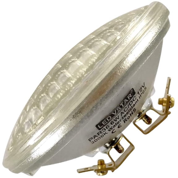 YNTVV-Vstar PAR36 LED Bulb 6W 12V,600-700LM,Warm White Lamp,Eq to 35W Halogen,Pack of 2