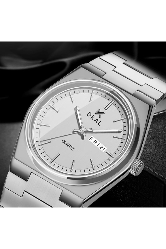 -Watches for Men Business Dress Quartz Analog Luminous Hands Scratch-Resistant Water Resistant