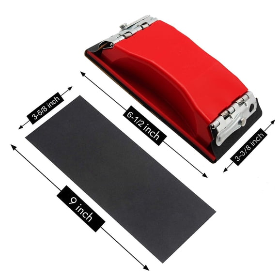 YNTVV-Wet & Dry Sandpapers,42 Pack 120 to 3000 Assorted Grit Sandpapers with Sanding Block Sander,9x3.6 Inch Sanding Sheets for Wood Furniture Finishing Glass Metal Sanding Automotive Polish.