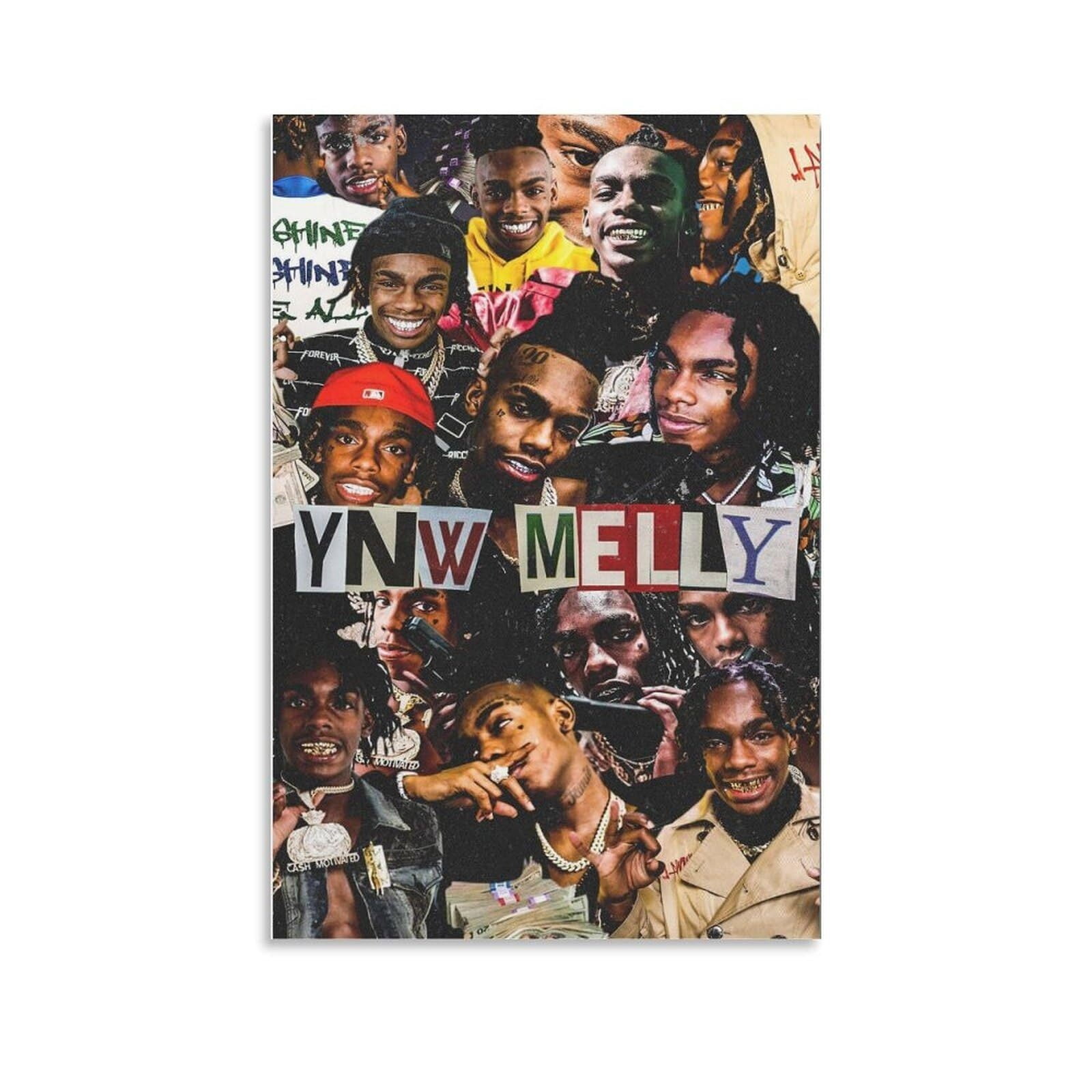 YNW Melly Canvas Poster Bedroom Decoration Landscape Office Valentine's