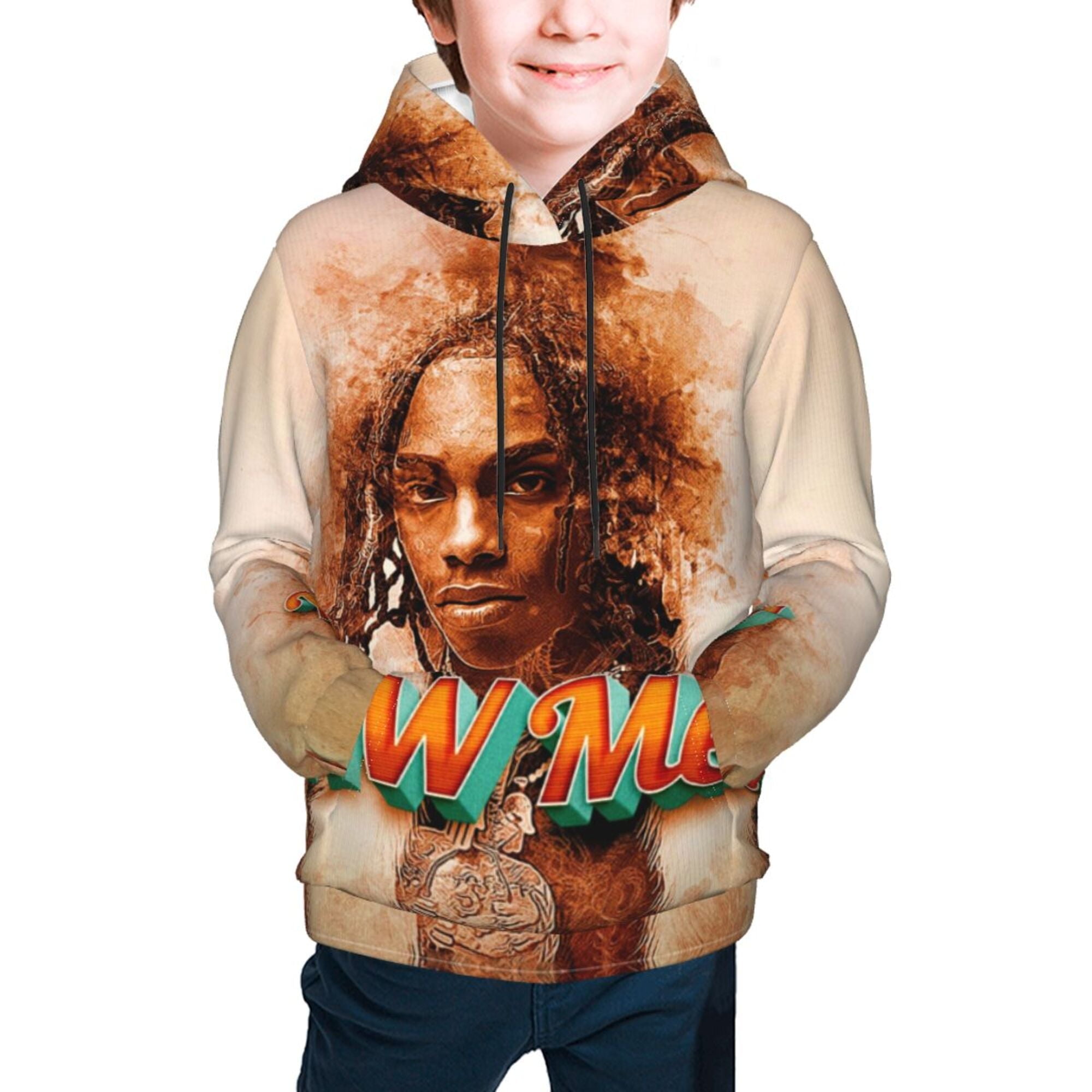 YNW Melly Kids' Hoodie 3D Print Sweatshirt Soft Pullover Hooded