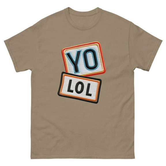 YO! LOL Unisex classic tee (Brown Savana, XL)