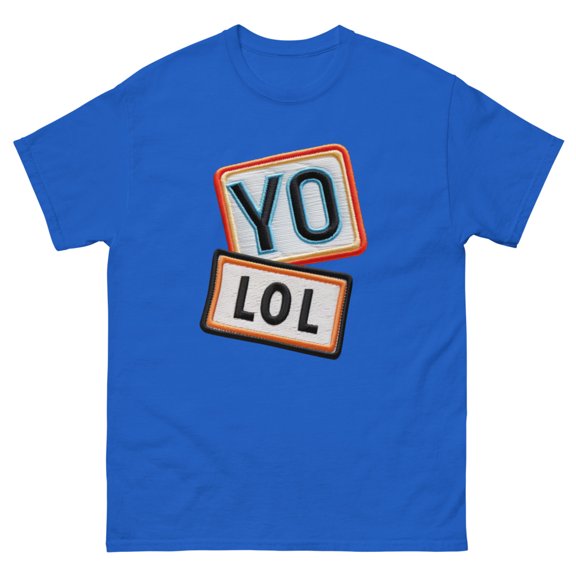 YO! LOL Unisex classic tee (Royal, 2XL)