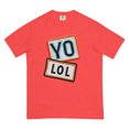 thumbnail image 1 of YO! LOL Unisex garment-dyed heavyweight t-shirt (Paprika), 1 of 2