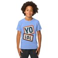 thumbnail image 1 of YO! LOL Youth t-shirt (Carolina Blue, M), 1 of 6
