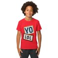 thumbnail image 1 of YO! LOL Youth t-shirt (Red, XL), 1 of 6