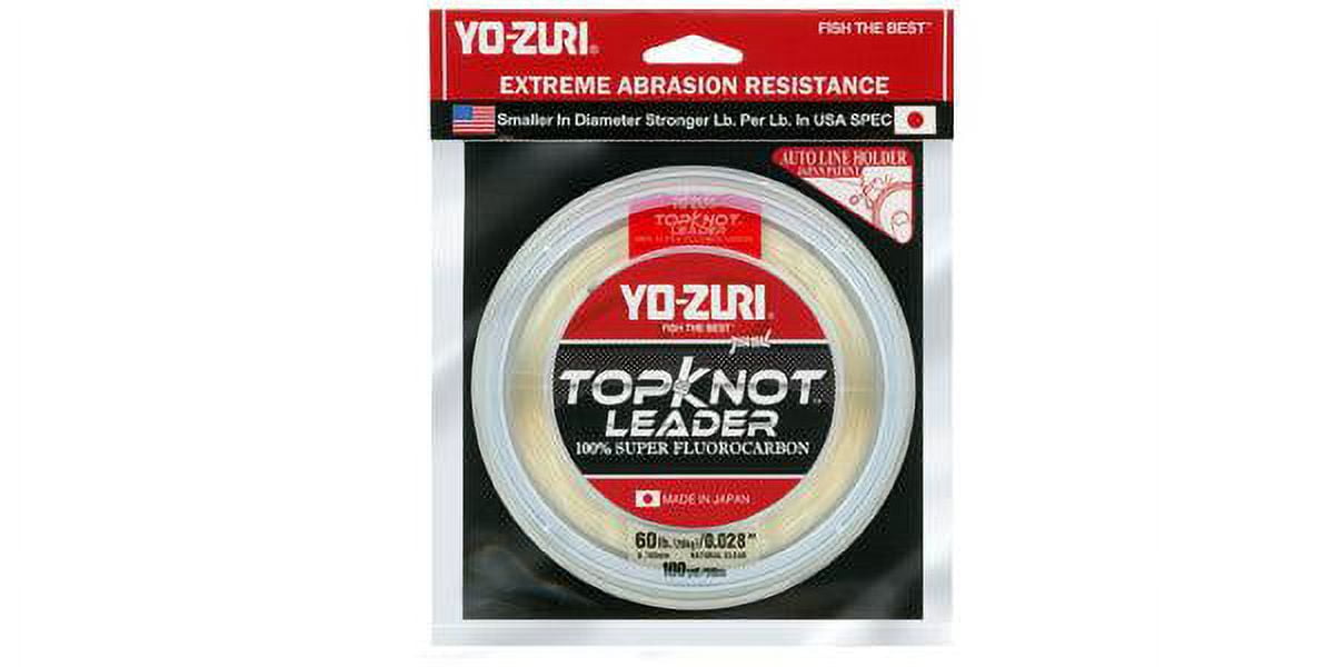 Yo-Zuri TopKnot Fluorocarbon Leader Natural Clear 100yd 60LB