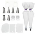 thumbnail image 1 of YOBOLK Baking Supplies Baking Clearance 15-piece Decorating Tip Set Butter Flower Baking Tools Butter Scraper Tie Baking Utensils, 1 of 1