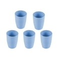 thumbnail image 1 of YOBOLK Clearance Kitchen Plastic Cups Reusable, Cup Set Of 5 Multicolor Straw Cups For Kitchen, Office, Travel, Drinking Cups & Stackable Drinking Glasses, Plastic Tumblers, 1 of 8