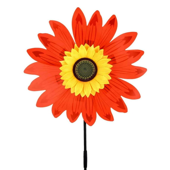 YOBOLK Home Decor Clearance Sunflower Windmill For 36CM Bidirectional Outdoor Garden Decoration Room Decor