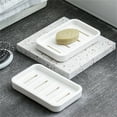 thumbnail image 1 of YOBOLK Household Supplies Clearance 2 Soap Dishes, For Shower Soap Dishes, Portable Plastic Household Bathroom Soap Box, For Kitchen Bathroom Accessories, Double Soap Box Household Essentials, 1 of 5