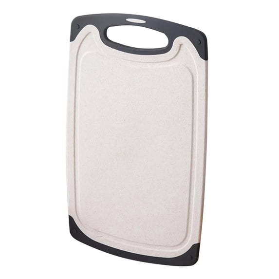 YOBOLK Kitchen Gadgets Plastic Cutting Boards For Kitchen Dishwasher Safe, Extra Large Cutting Board For Meat With Juice Grooves, Easy Grip Handle, Non-Slip, With Grinding Area Clearance