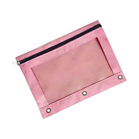 YOBOLK Pencil Case Clearance Three-hole Pencil Case Single Zipper Transparent PVC Document Storage Bag Detachable Folder Large Capacity Pencil Case Pen Holder