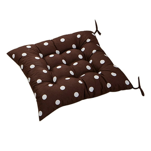 YOBOLK Polka Chair Cushion, Brown, 40 x 40 cm