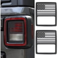 thumbnail image 2 of CheroCar Black Rear Tail Light Lamp Guard Cover Trim For Jeep Wrangler JL 2018+ (2Pcs) 2 of 6