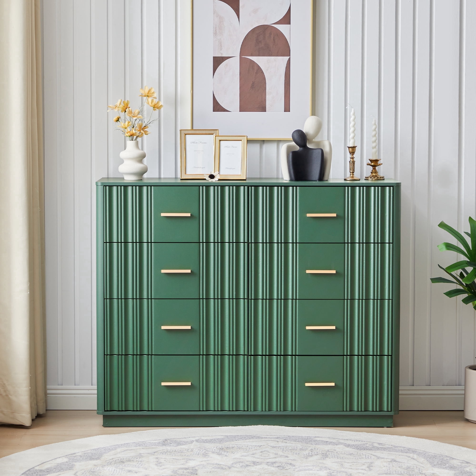 green mid century dresser Mid-Century Green
