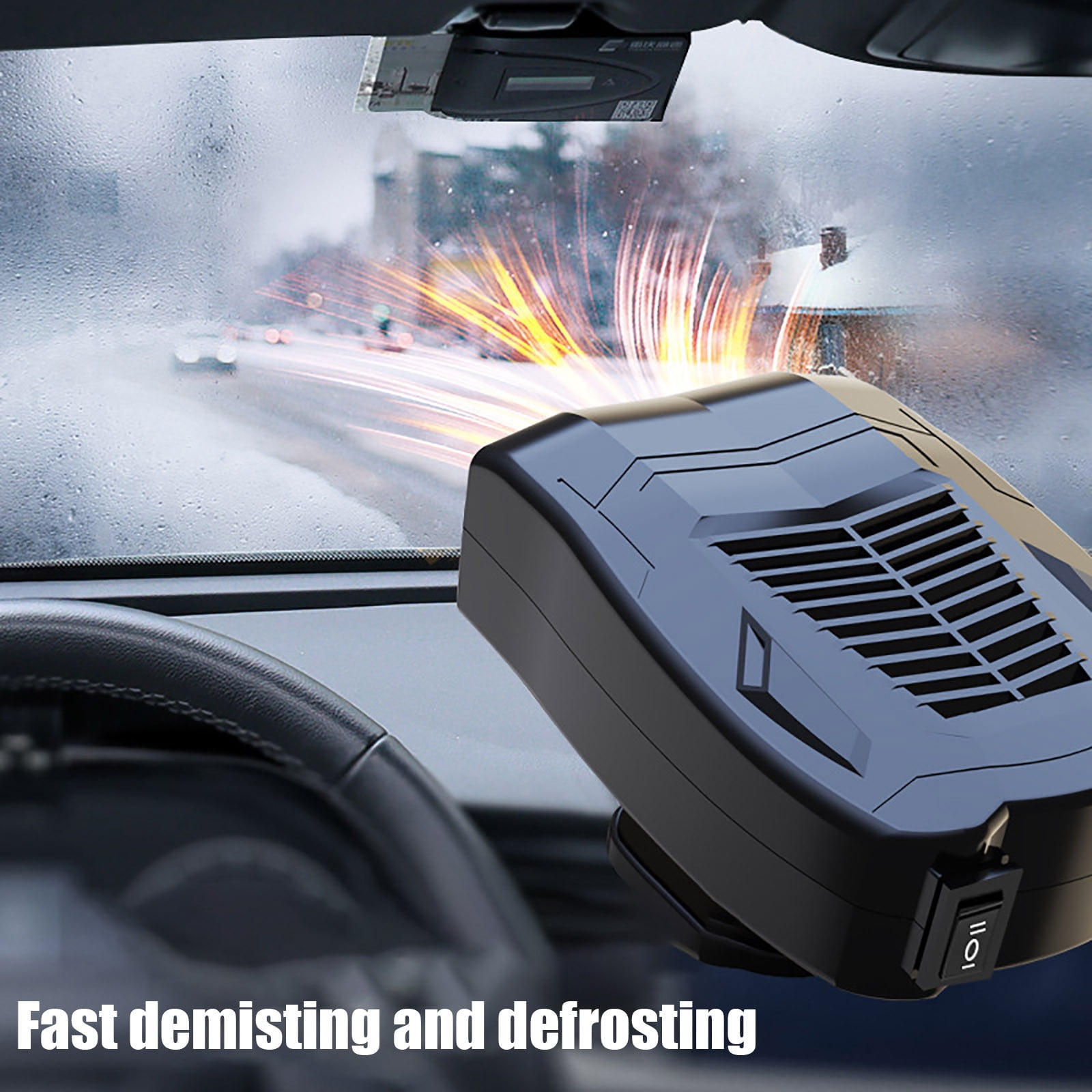 YODETEY Heaters for Indoor Use 12V Winter Car Heater, Defogging Heater