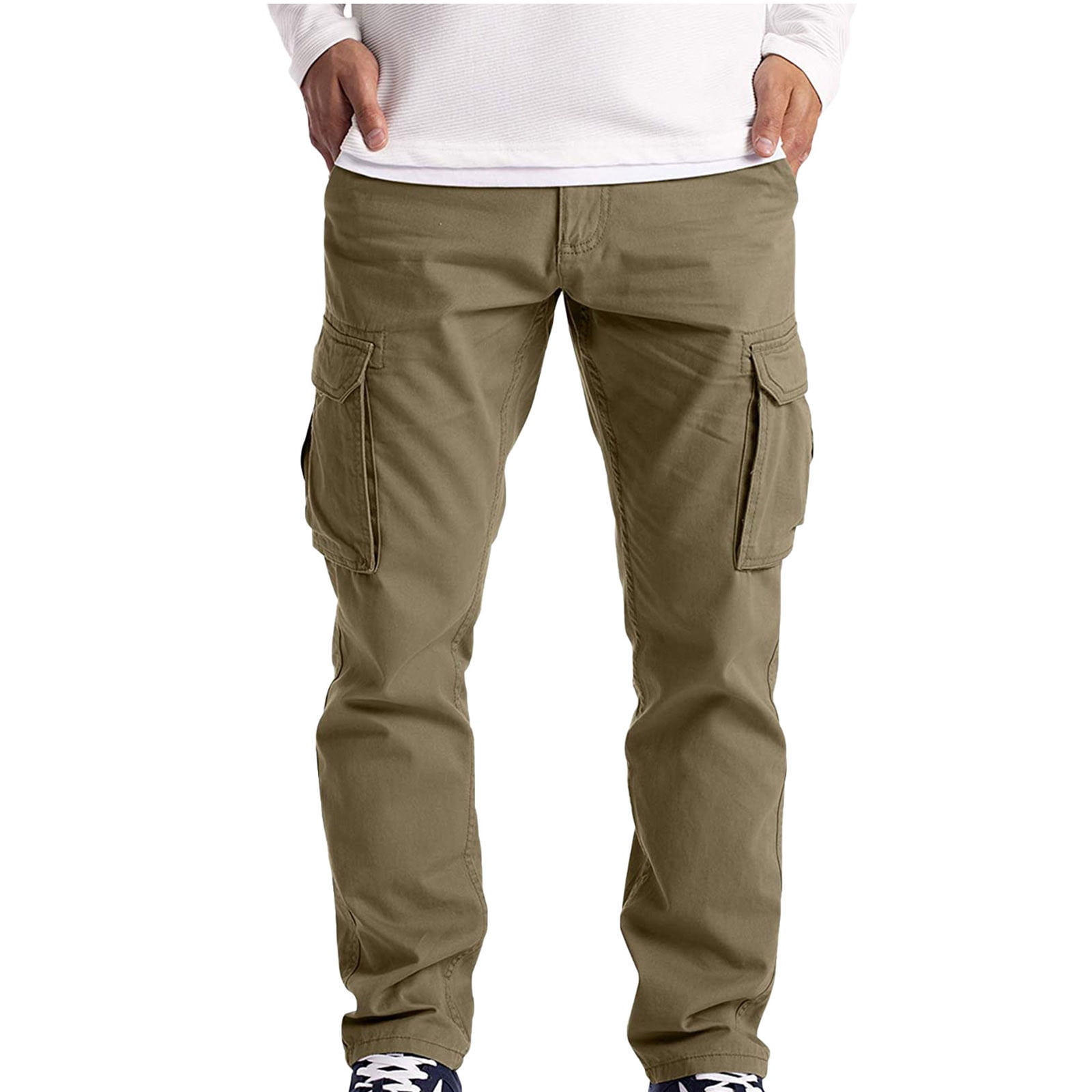 Men Cargo Trousers Pants SG-520 - Khaki-anthinhphatland.vn