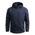 thumbnail image 1 of YODETEY Men'S Thin Jacket Casual Sports Windbreaker Hooded Jacket, 1 of 7